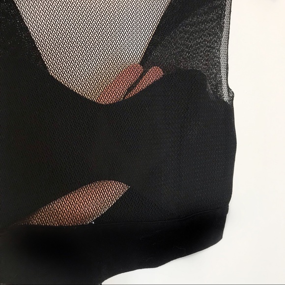 Madly... K sheer black crop top - Picture 4 of 4